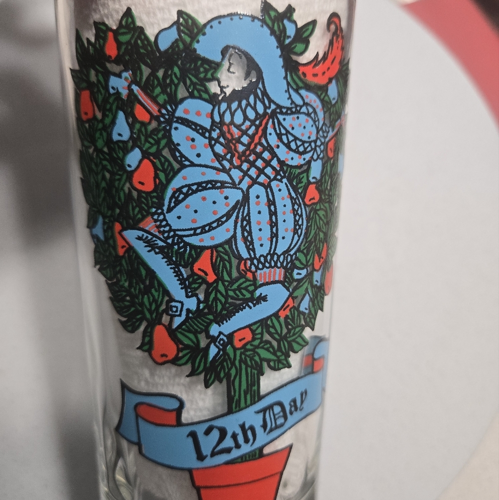 12 days of christmas song & design glass, 12th Day replacement tumbler